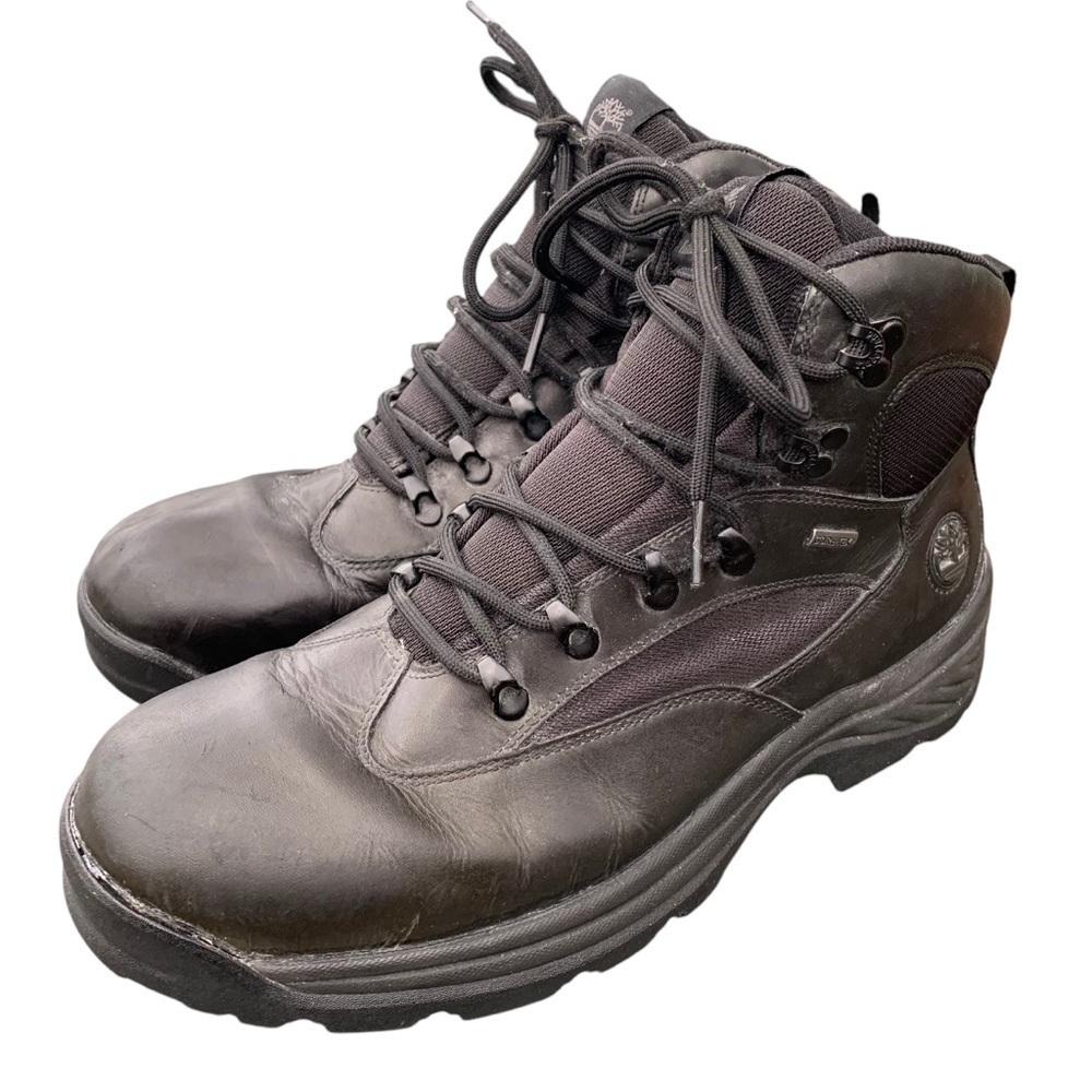 Timberland Chocorua Trail Mid Hiking Boots Men's 11 Black Lace Up Closure 18193